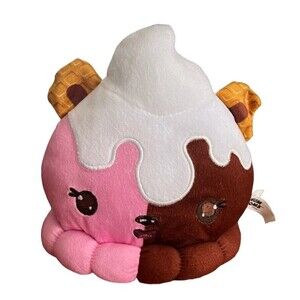 Num Noms Strawberry Pink Chocolate Brown Ice Cream Sundae 7" Toy Factory